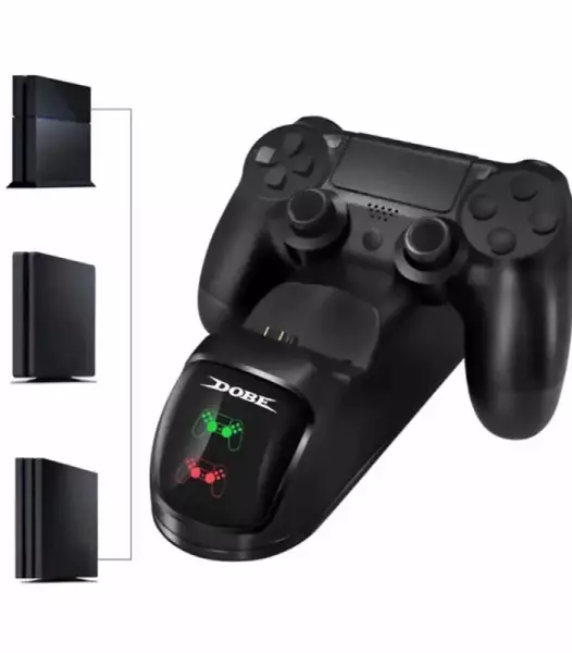 Manette de Dock Double Controller pour PlayStation 4 PS4 Noir